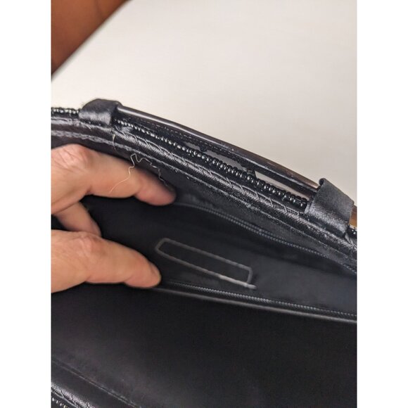 MAD BAGS shell tiles and glass bead evening purse lucite handle as is - Picture 16 of 16